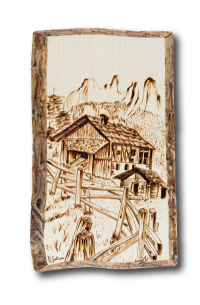 QUADRI SU LEGNO PIROGRAFATI A MANO